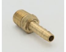 Parker brass 1/4" hose barb to 1/4" male pipe connector fitting