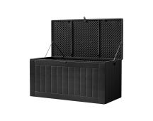 Gardeon Outdoor Storage Box 830L Container Lockable Bench Tool Shed All Black