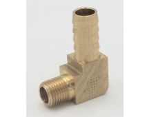 Parker brass 90 degree elbow 1/2" hose barb to 1/4" male pipe fitting