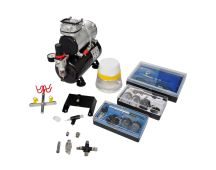 vidaXL Airbrush compressor set with 3 pistols 310 x 150 x 310 mm