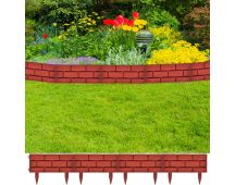 vidaXL Lawn Divider with Brick Design 11 pcs