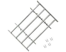 vidaXL Adjustable Security Grille for Windows with 4 Crossbars 700-1050 mm