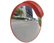 vidaXL Convex Traffic Mirror PC Plastic Orange 60 cm