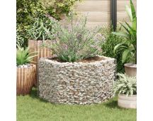 vidaXL Hexagonal Gabion Raised Bed 100x90x50 cm