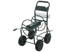 vidaXL Garden Hose Trolley with 1/2" Hose Connector 75 m Steel