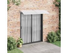 vidaXL Door Canopy Grey and Transparent 200x80 cm PC