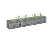 vidaXL Gabion Raised Bed Galvanised Steel 180x30x30 cm