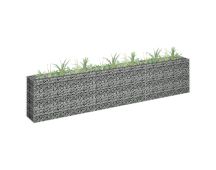 vidaXL Gabion Raised Bed Galvanised Steel 270x30x60 cm