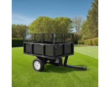 vidaXL Tipping Trailer for Lawn Mower 300 kg Load