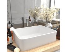 vidaXL Luxury Wash Basin Matt White 41x30x12 cm Ceramic