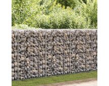 vidaXL Gabion Wall with Covers Galvanised Steel 60x30x100 cm