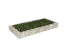 vidaXL Gabion Raised Bed Galvanised Steel 200x100x20 cm