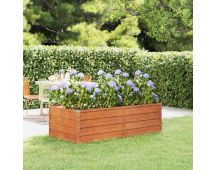 vidaXL Garden Raised Bed Rusty 160x80x45 cm Corten Steel