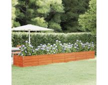 vidaXL Garden Raised Bed Rusty 480x80x45 cm Corten Steel