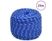 vidaXL Boat Rope Blue 6 mm 25 m Polypropylene