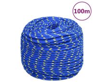 vidaXL Boat Rope Blue 10 mm 100 m Polypropylene