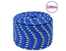 vidaXL Boat Rope Blue 12 mm 100 m Polypropylene