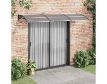 vidaXL Door Canopy Black 300x100 cm Polycarbonate