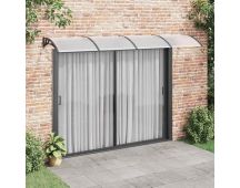 vidaXL Door Canopy Black 350x100 cm Polycarbonate