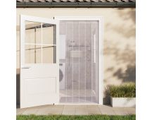 vidaXL Door Curtain Transparent 300 mmx2.6 mm 25 m PVC