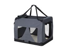 i.Pet Pet Carrier Soft Crate Dog Cat Travel 60x42CM Portable Foldable Car M