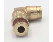 Parker brass prestomatic male 90 degree swivel elbow 1/2 x 1/2 fitting