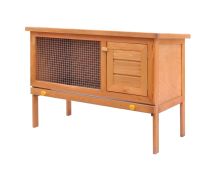 vidaXL Outdoor Rabbit Hutch 1 Layer Wood