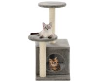 vidaXL Cat Tree with Sisal Scratching Posts 60 cm Grey