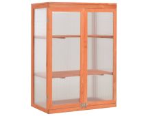 vidaXL Greenhouse Wood 75x47x109 cm