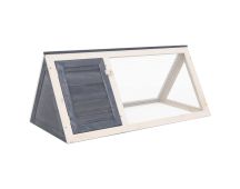 vidaXL Animal Rabbit Cage Grey Wood