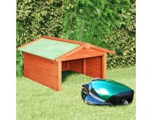 vidaXL Robotic Lawn Mower Garage 72x87x50 cm Solid Firwood