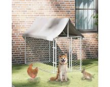 vidaXL Outdoor Dog Kennel with Roof 200x100x150 cm