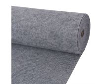 vidaXL Exhibition Carpet Rib 1.2x10 m Grey