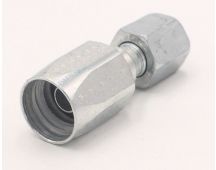 Steel parker swivel 3/8" - 5/16" straight fitting