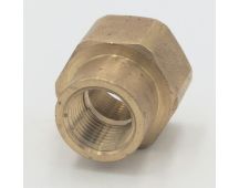 Parker brass 3/4" female to female 1/2" reducer coupling fitting