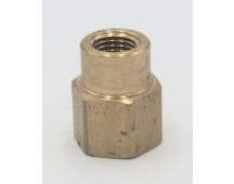 Parker brass 3/8" female to female 1/4" reducer coupling fitting