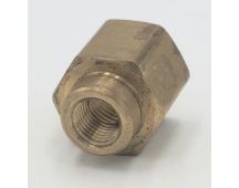 Parker brass 1/2" female to female 1/4" reducer coupling fitting