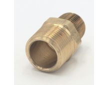 Parker brass 3/4" male to 1/2" male hex nipple fitting