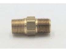 Parker brass 1/8" male to male hex nipple fitting