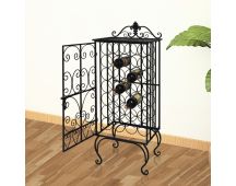 vidaXL Wine Rack for 28 Bottles Metal