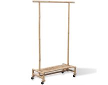 vidaXL Bamboo Clothes Rack