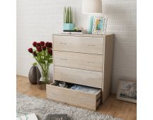 vidaXL Sideboard with 4 Drawers 60x30.5x71 cm Oak Colour