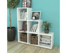 vidaXL Staircase Bookcase/Display Shelf 107 cm White