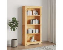 vidaXL 4-Tier Bookcase Mexican Pine Corona Range 81x29x150 cm