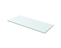 vidaXL Shelf Panel Glass Clear 60x20 cm