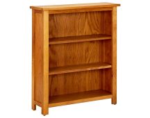 vidaXL 3-Tier Bookcase 70x22.5x82 cm Solid Oak Wood