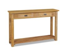 vidaXL Console Table Solid Teak 120x30x80 cm