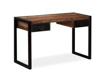 vidaXL Desk with 2 Drawers Solid Reclaimed Wood 120x50x76 cm