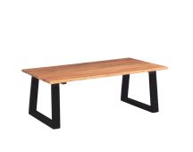 vidaXL Coffee Table Solid Acacia Wood 110x60x40 cm