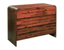 vidaXL Chest of Drawers Solid Acacia Wood 90x37x75 cm